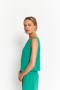 MAISON GUILLEMETTE - Ensemble haut et pantalon vert - C03568