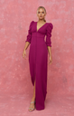 LADY PIPA - Robe mi-longue mauve - C03570