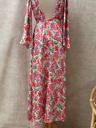 COOSY - Robe longue fleurie  - C03558