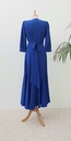 MAROSOL- Robe cache-coeur bleue  - C03574