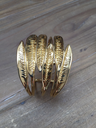 LOC - SEZANE - Bijoux - Bracelet Manchette feuilles dorées  - A908
