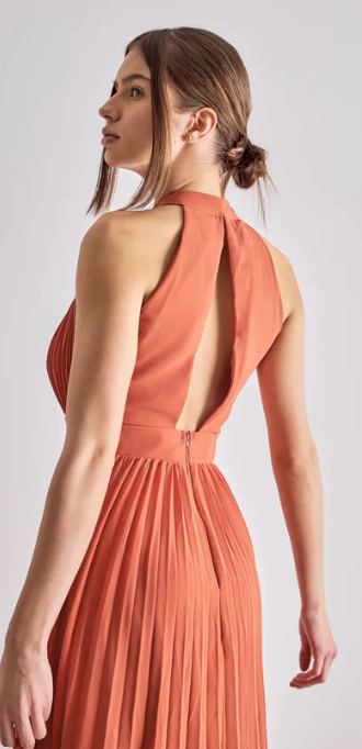 Eva&Lola - Robe longue terracotta  - C03581