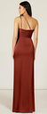 Azazie - Robe longue terracotta  - C03582