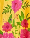 FARM RIO - Robe mi-longue jaune fleurie - C03579