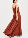 Robe longue terracotta  - C03583