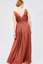 Robe longue terracotta- C03584