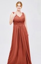 Robe longue terracotta- C03584