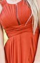 Robe longue terracotta - C03585