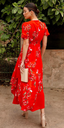Robe longue rouge  - C03587