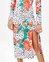 MIOH - Robe mi-longue fleurie  - C03589
