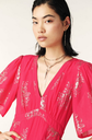BASH - Robe longue ALBY rose - C03592