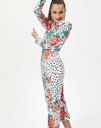 MIOH - Robe mi-longue fleurie  - C03589