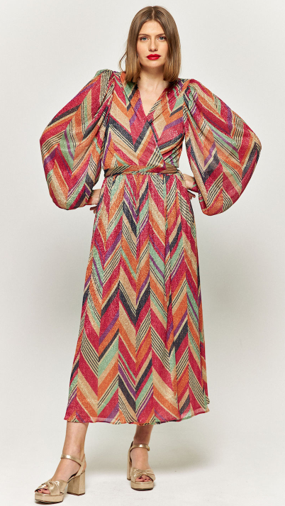 MAISON GUILLEMETTE - Robe Midi multicolore  - T40 - C03553