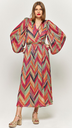 MAISON GUILLEMETTE - Robe Midi multicolore  - T40 - C03553