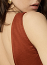 SESSUN - Robe Midi Terracotta - T34/36 - C03594