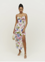 REFORMATION - Robe Midi fleurs Kourtney - T36 - C03595