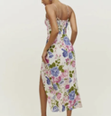 REFORMATION - Robe Midi fleurs Kourtney - T36 - C03595