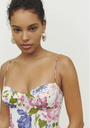 REFORMATION - Robe Midi fleurs Kourtney - T36 - C03595