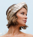 Headband Doré à Sequin - A924
