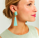 MAISON GUILLEMETTE - Bijoux - Boucles d'oreilles WALLIS Vert Pale A Clips - A937