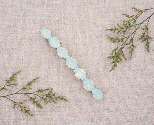 Barrette Chrystal - GRANDE - Pierres SWAROVSKI - Crystal Blanc - LES COURONNES DE VICTOIRE