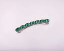 Barrette Juliette - GRANDE - Pierres SWAROVSKI - Crystal Vert - LES COURONNES DE VICTOIRE 