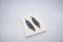 GAS - Bijoux - Boucles d'oreilles Maya perles bleues - A1016