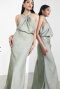 Robe Maxi soie sauge - T36 - C03242