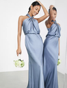 Robe Maxi soie bleue claire - T40 - C03244