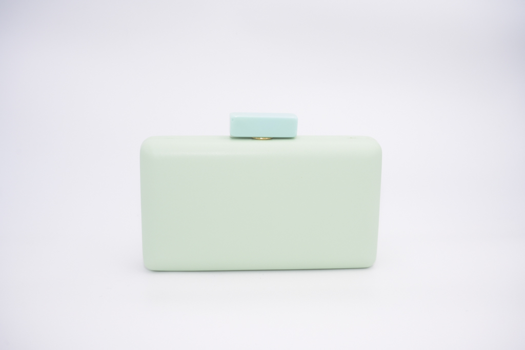 Sac cuir vert clair - A1037