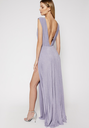 ELISABETTA FRANCHI - Robe Maxi parme irisée - T40 -C03266