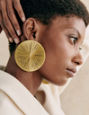 LOC - SEZANE - Bijoux - BO rond tressé doré -  A1044