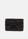 Sac noir paillettes noeud - A1056