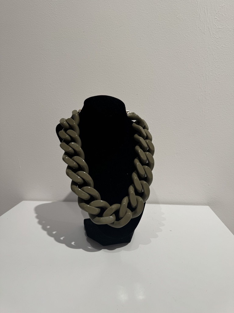 LOC - Vanessa Baroni - Bijoux - Collier kaki - A1068