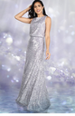 Robe Maxi sequins mauve - C03329