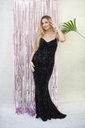 Robe Maxi - Vera&Lucy - noire à sequins - T40 - C03373