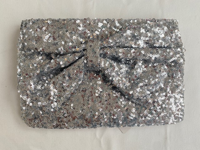 Sac argenté noeud - A1082