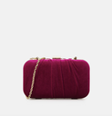 Sac velours fuchsia - A1202