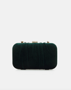 Sac velours vert foncé - A1206