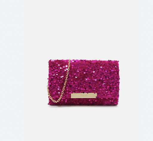 Sac sequins fuchsia - A1211