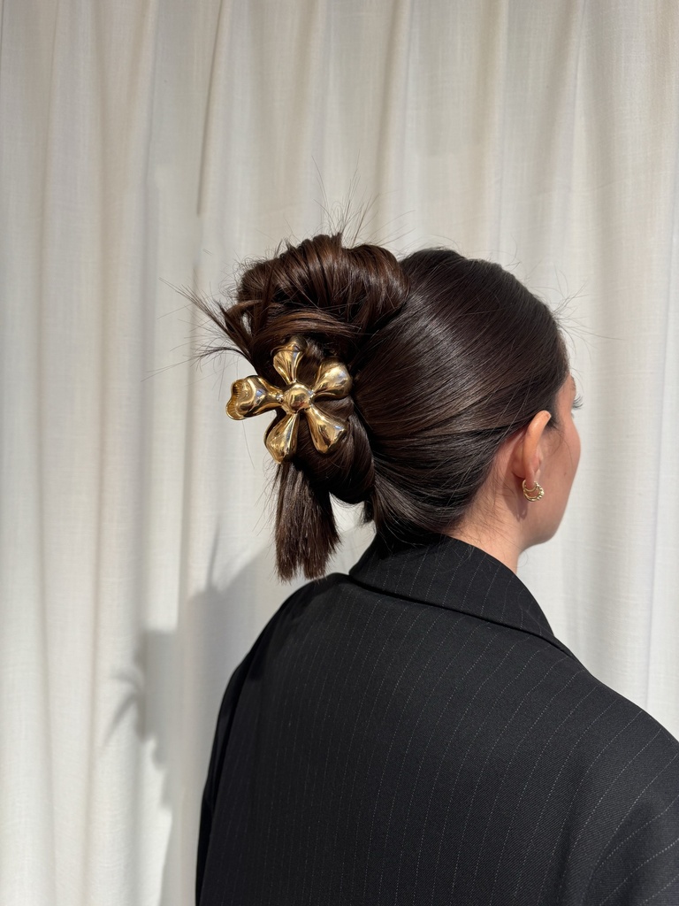 Collection PAL - Pince Maxi Fleur Gold 