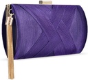 Sac satin mauve- A1222