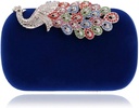Sac velours bleu - A1234