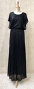 Robe Midi noire irisée - T46 - C01861