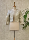 TARA JARMON - Veste  beige relief  - C02298
