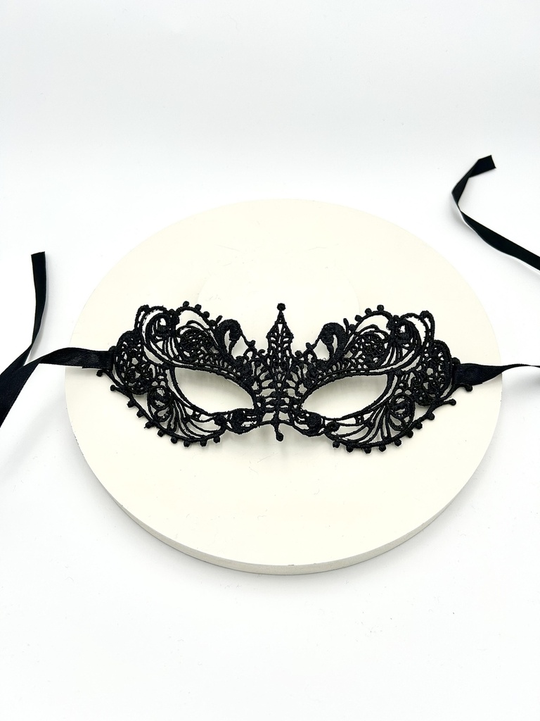 Masque en dentelle Noir - A1288