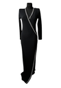 LUXE - BALMAIN - Robe Maxi fourreau noire - T36 - C03443