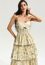 Robe Midi à volants  - C03451