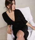 Robe Midi noire pailletée  - C03456