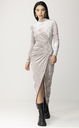 ANIYE BY - Robe Midi velours argentée - C03476